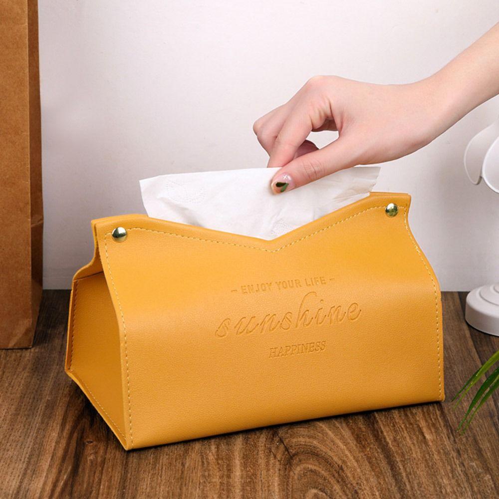 Modern Large Storage Dispenser Tissue Case Paper Towel Box Car Tissue Box Napkin Holder