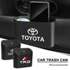 Car Trash Can Storage Box Vehicle Multifunctional Garbage Dust Case For Toyota TRD Corolla Auris Yaris Rav4 CHR Camry40 Prius
