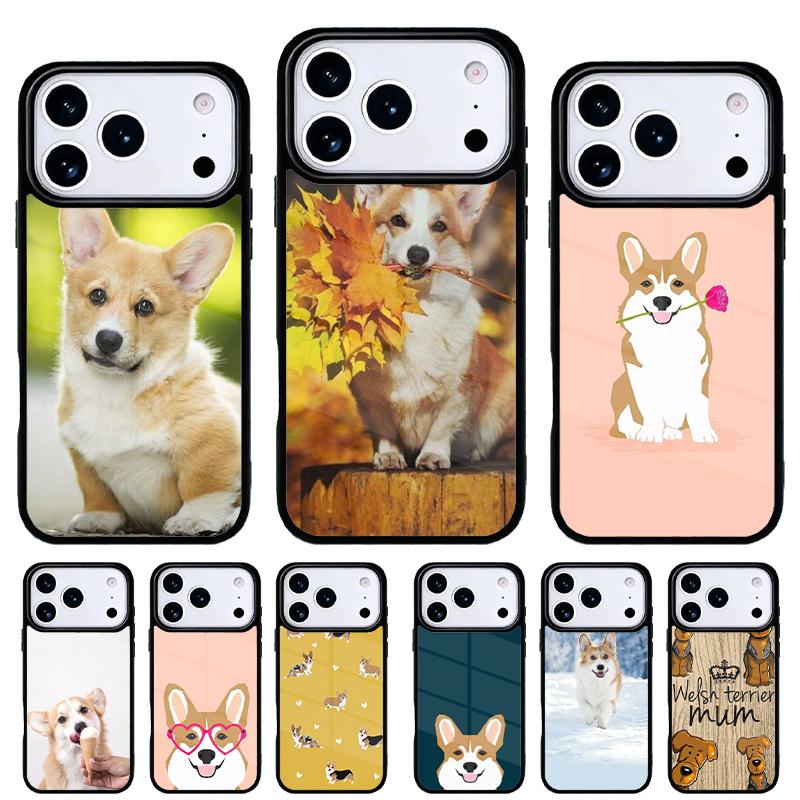 Чехол для телефона с корги Вельш-корги для iPhone 17 16 15 14 13 Pro Max Задняя крышка для 12 11 Pro Coque