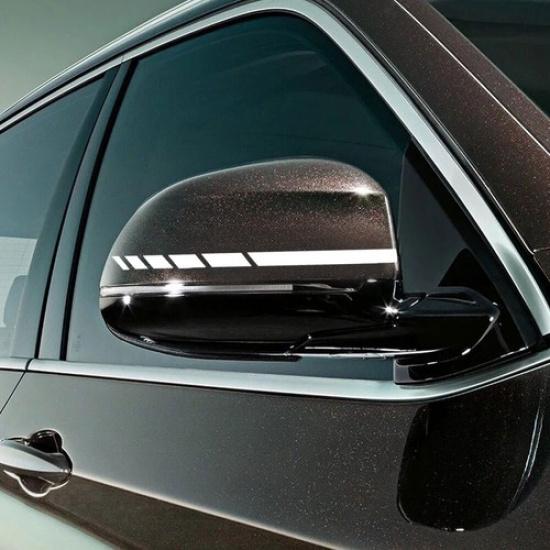 4x Наклейка на боковое зеркало заднего вида автомобиля, полосатая лента, виниловая наклейка, аксессуары