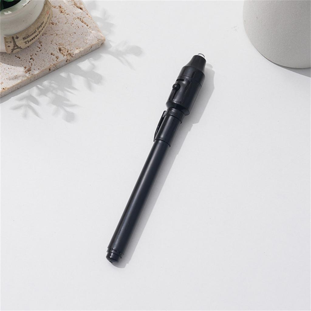Luminous Light Pen Purple 2 In 1 UV Black Light Combo Drawing Ink Pen Learning Education Toys For Child 1ml