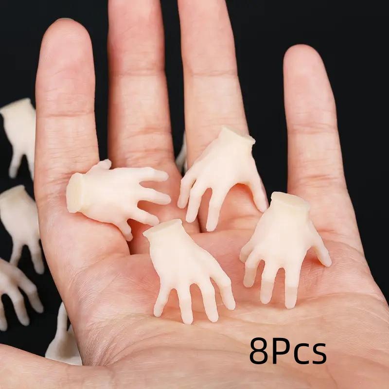 8/15/36 шт. Забавные Хэллоуинские Ужасные Мини Пластиковые Руки Орнамент Реалистичные Белые Искусственные Конечности Для Украшений На Хэллоуин, День Рождения