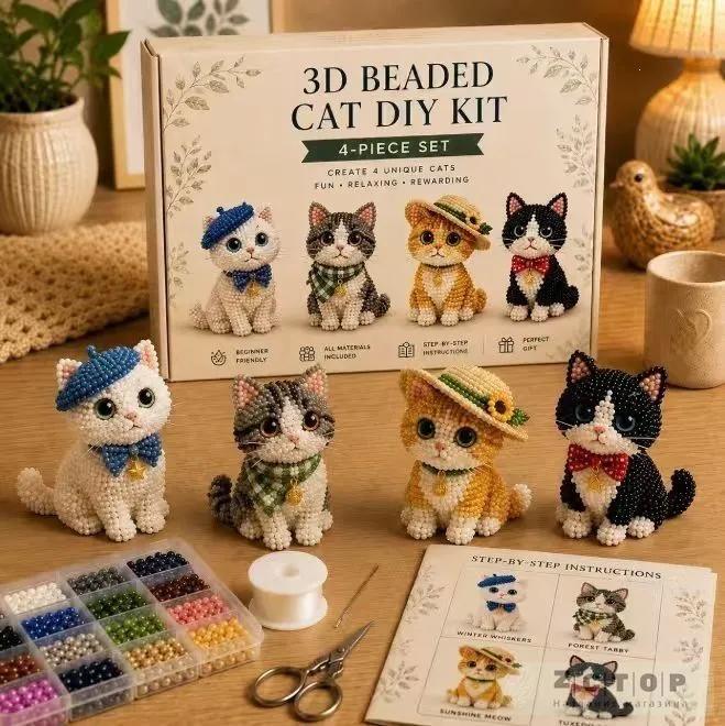 3d beaded figure creative kit