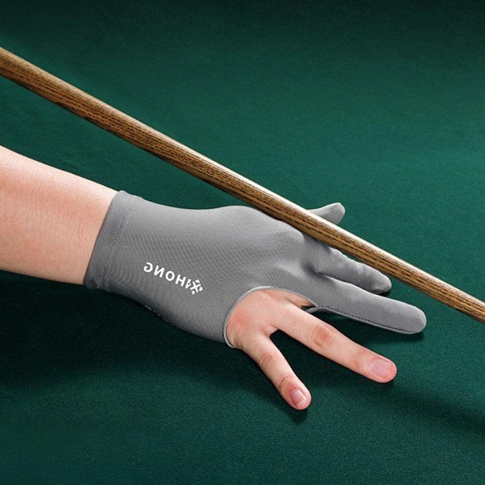 Дышащие перчатки для снукера, перчатка на три пальца для левой/правой руки, переносная перчатка для бильярда