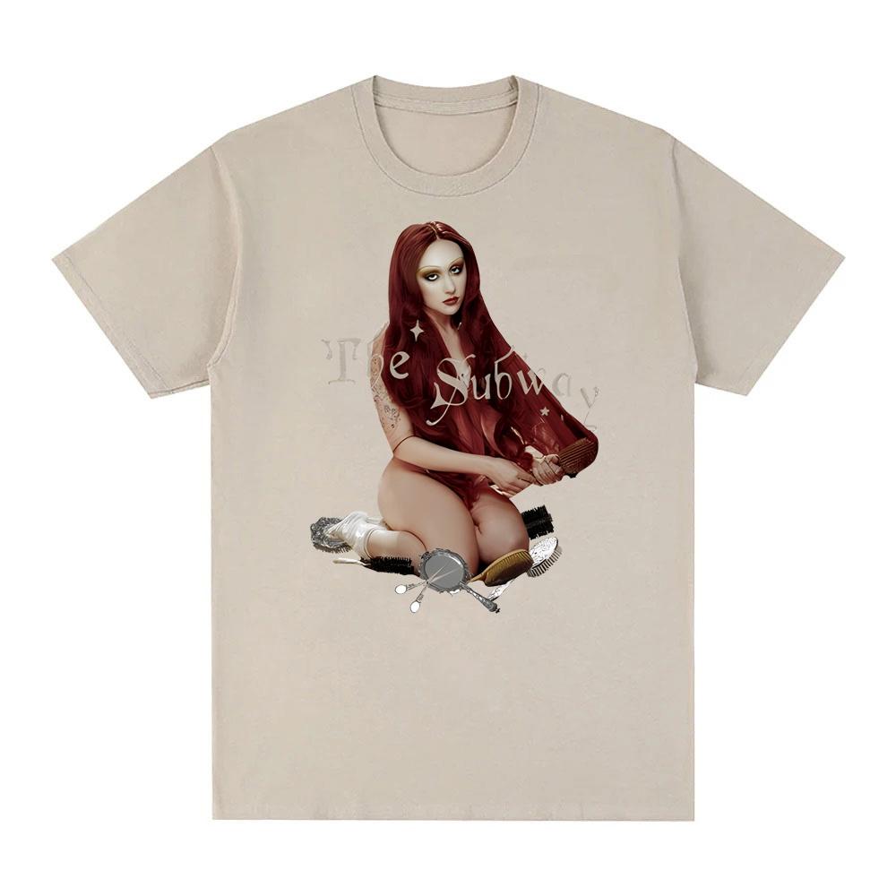 Chappell Roan-Футболка The Subway Высококачественные футболки с коротким рукавом Топ Летняя 100% хлопок Футболка Sudaderas Мягкие удобные футболки