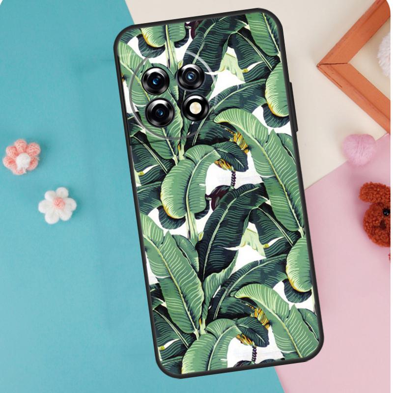 Чехол Banana Leaf для OnePlus 12 11 9 10 Pro 9RT 10T 10R 12R OnePlus Nord N10 N20 CE 2 3 Lite 2T Cover