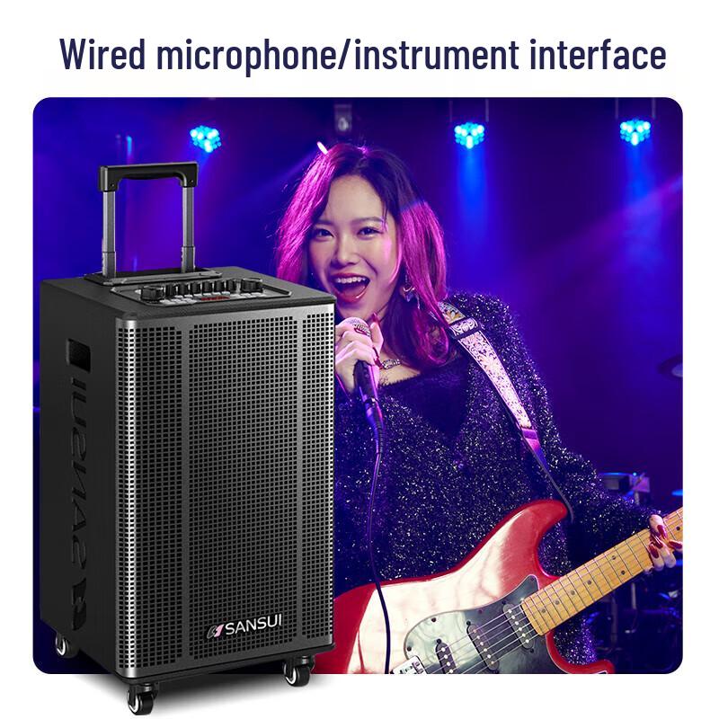 SANSUI E15 Portable Outdoor Karaoke Speaker