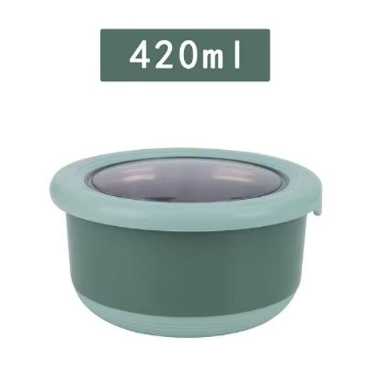 Коробка для хранения свежих продуктов из нержавеющей стали, герметичная миска для еды, не допускающая ожогов, с крышкой, кухонная герметичная миска для еды, коробка для хранения свежих продуктов