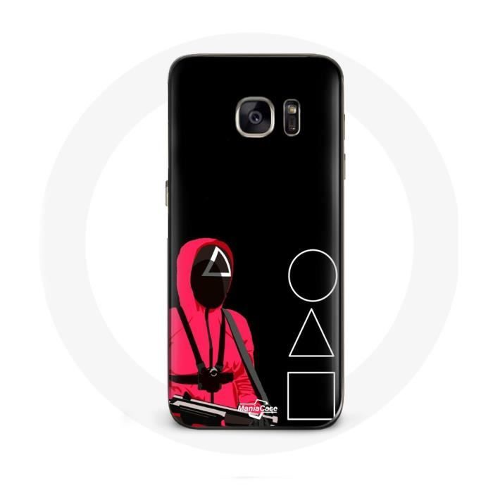 Coque pour samsung galaxy S6 Squid Game Masques Triangle carré et Cercle