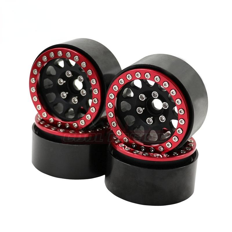 4pcs Alloy Wheel 1/10 SCX10 TRX-4 TRX-6 JEEP RC4WD D90 90046 90047