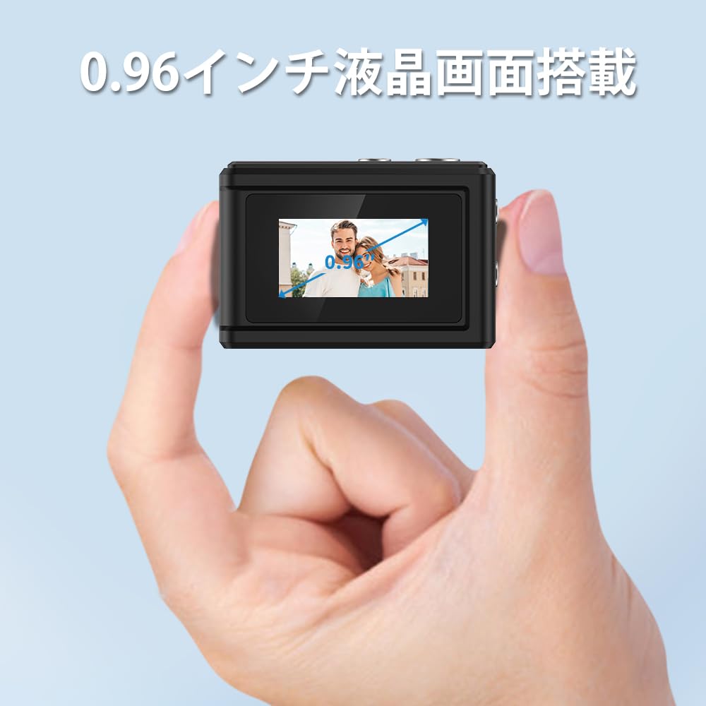 SACCONNECT Mini Digital Camera, Compact Digital Camera with Fixed Focus, Approximately 1 Megapixels, 720P HD Video, 0.96-inch LCD Screen, USB Type-C,