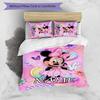 3pcs Minnie17 Cover Set - Personalized Name, HD Printed Bedding with 1 Cover and 2 Pillowcases - Perfect for Home Decor, Easy Care