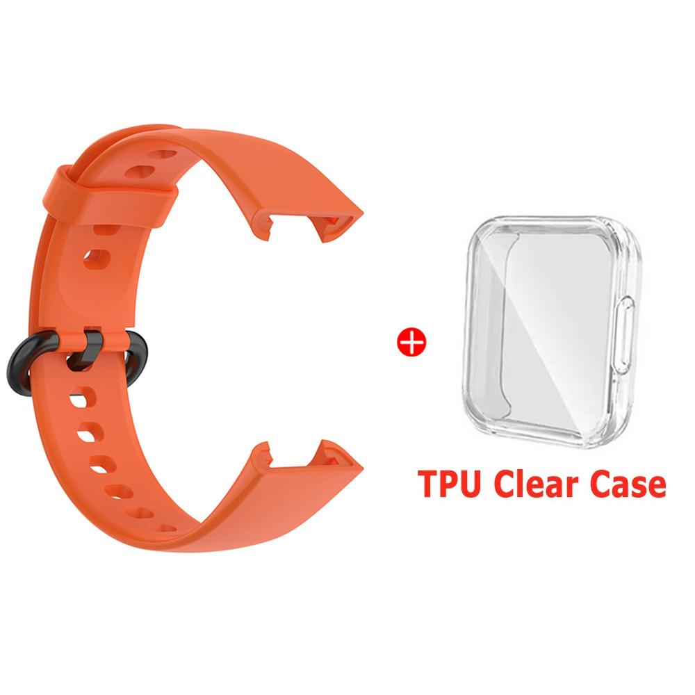 Silicone Strap For Xiaomi Mi Watch Lite 2 Watchbands Watch Strap For Redmi Watch 2 Lite Strap Bracelet With Protector Case