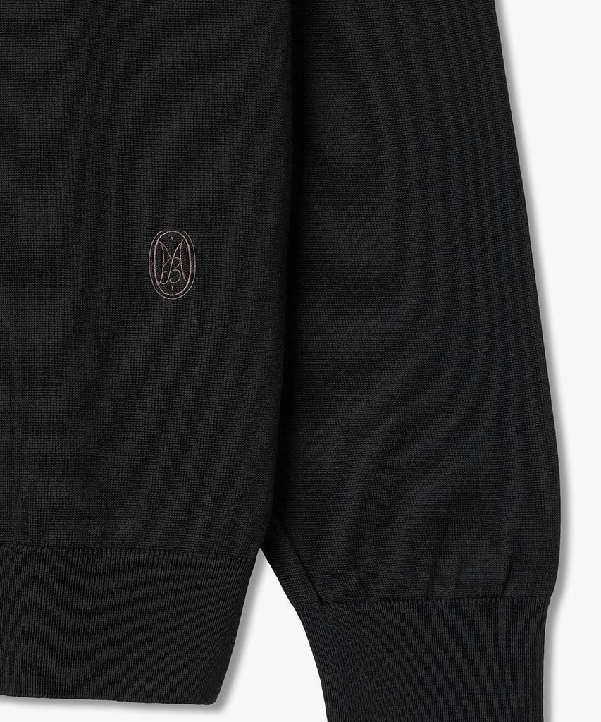 MAN ON THE BOON Four Seasons Crewneck Sweater_Black 4716113005