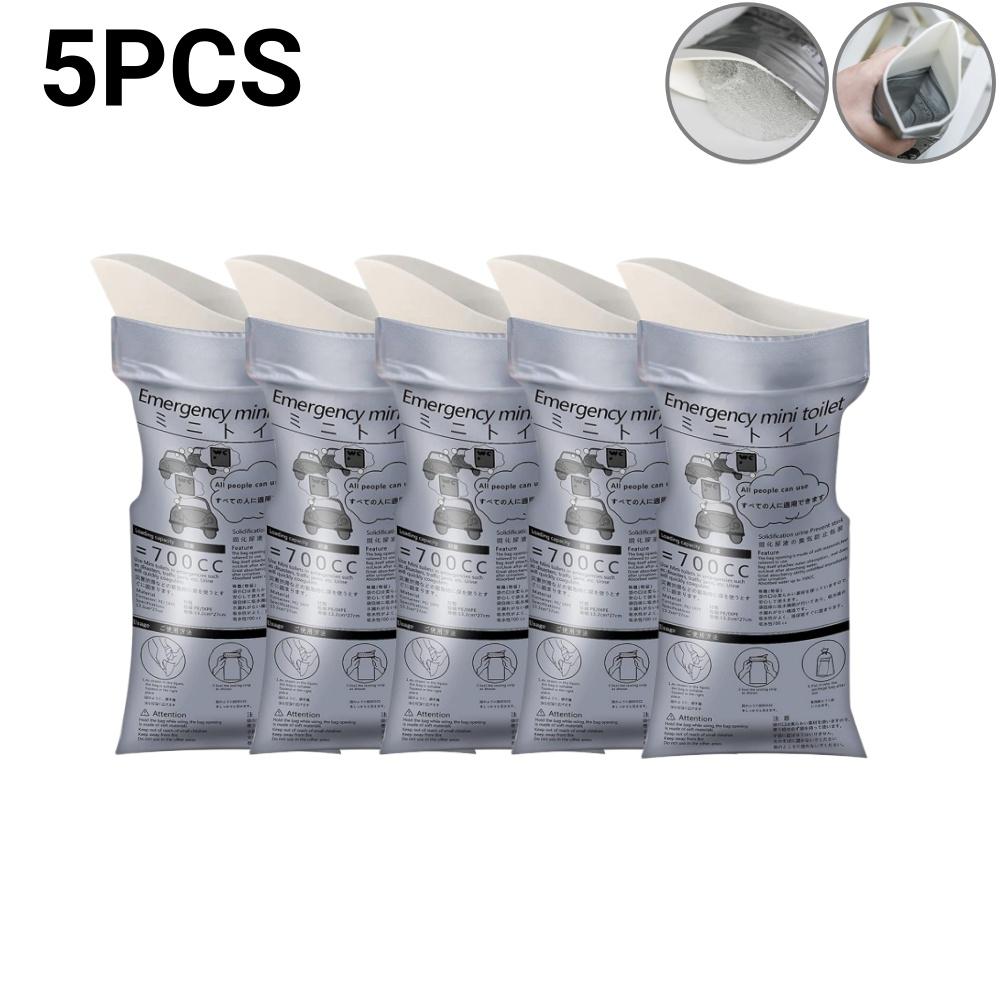 Уличные аварийные пакеты для мочеиспускания Одноразовые пакеты для мочи Дорожный мини мобильный туалет Женский Мужской Портативный пакет для мочи Пакет для рвоты ребенка