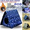 Pet Dog House Outdoor Foldable Waterproof Cat Dog Room Rest Bed Animal Shelter