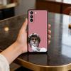 Чехол для телефона D-David-ID A-Art-RT для Samsung S25,24,23,22,30,21,10,9,Ultra,Plus,Lite,FE,4,5 G Мягкий черный чехол