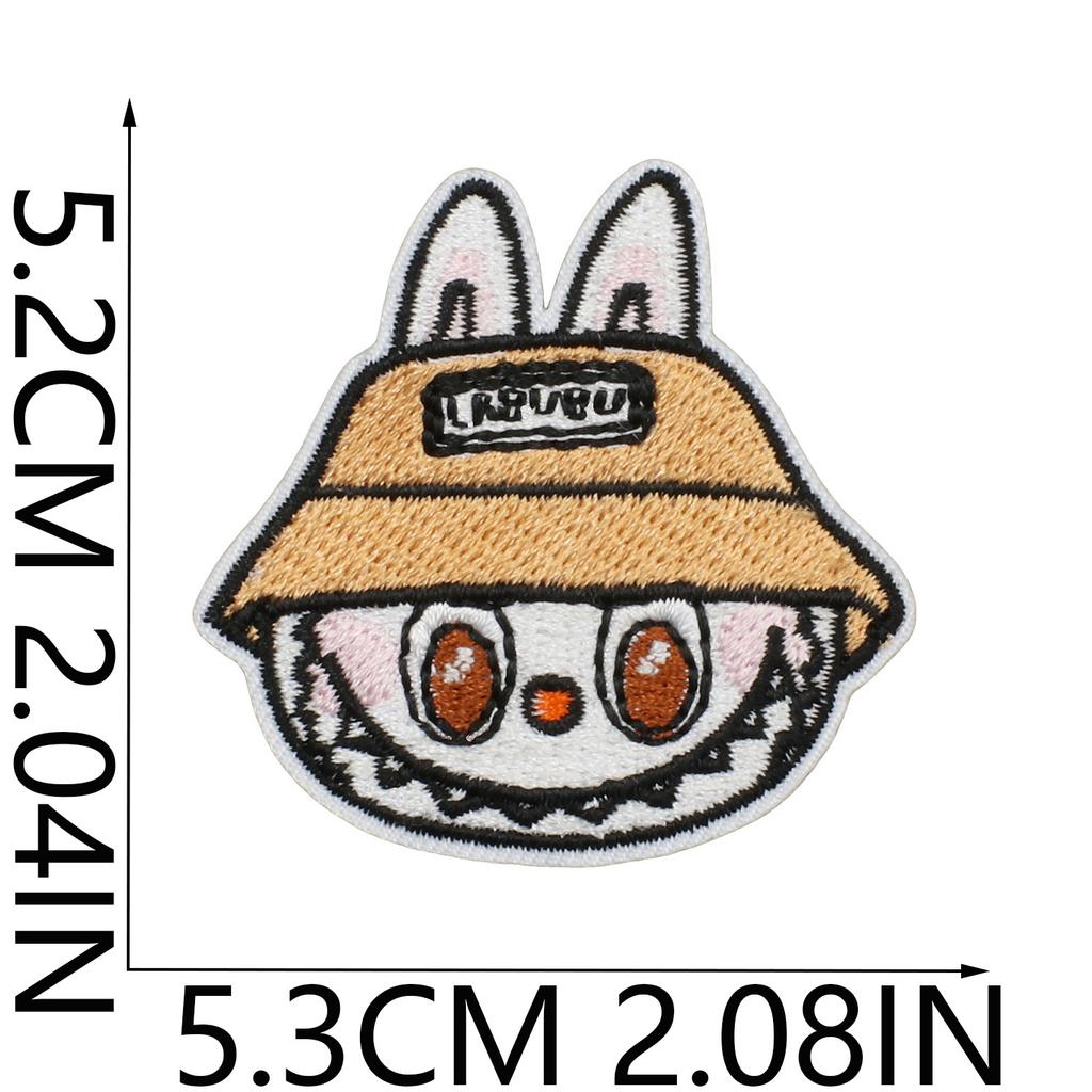 Animated Characters Cute Big Head Embroidery Cloth Sticker Bag Decoration Forest Elf Patch Sticker Heat Transfer Computer Embroidery