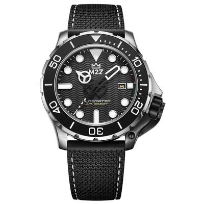 Diver 200 Сапфировое стекло Черный ремешок Черный циферблат Автоматические 200-002 200М Мужские часы