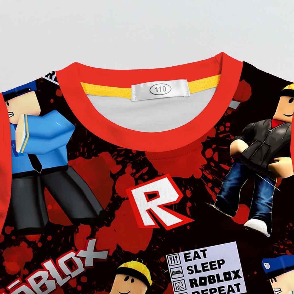 Roblox Набор одежды для дома для мальчиков: Лонгслив и брюки