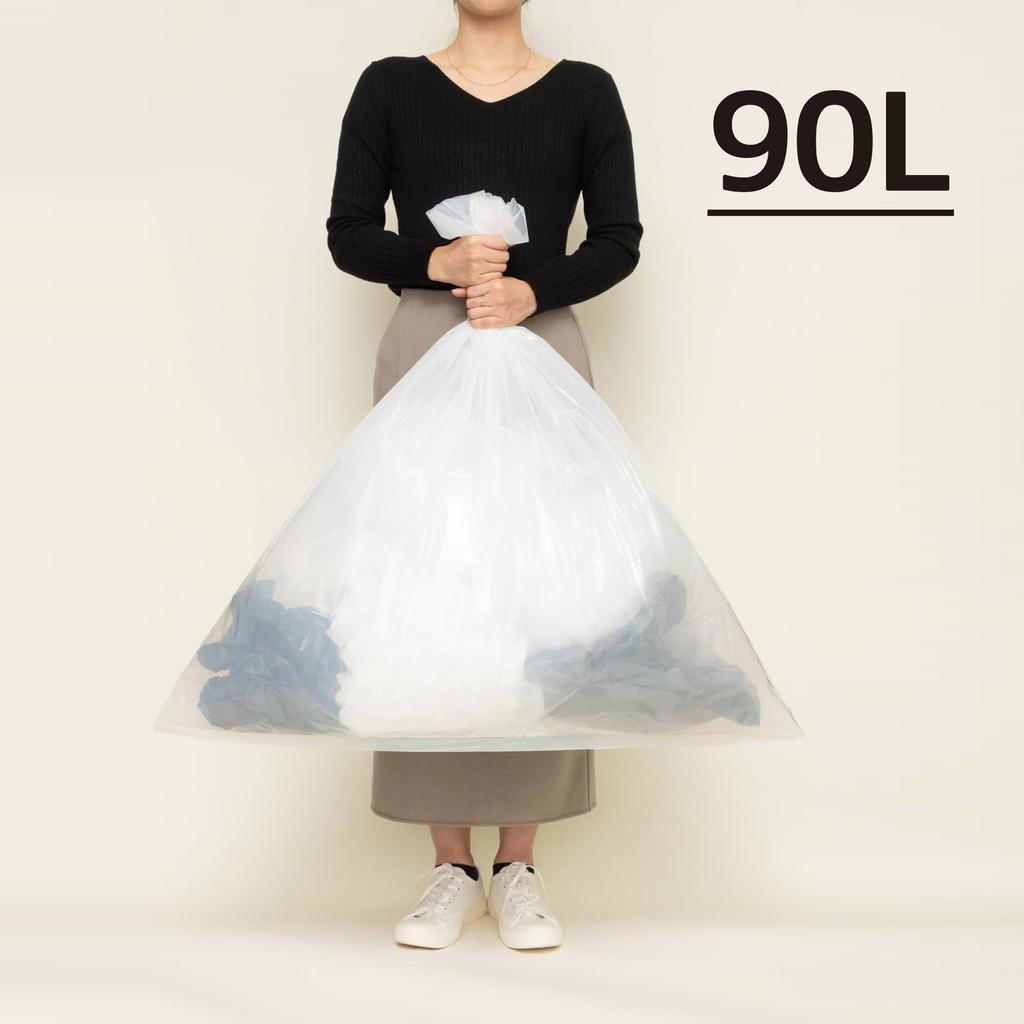 Chemical Japan Garbage Bags 10 X 40 Set Thick and Durable Recycled Plastic Plastic Bags 90L Thickness X Width 900 X Height 1000mm Recycled Raw