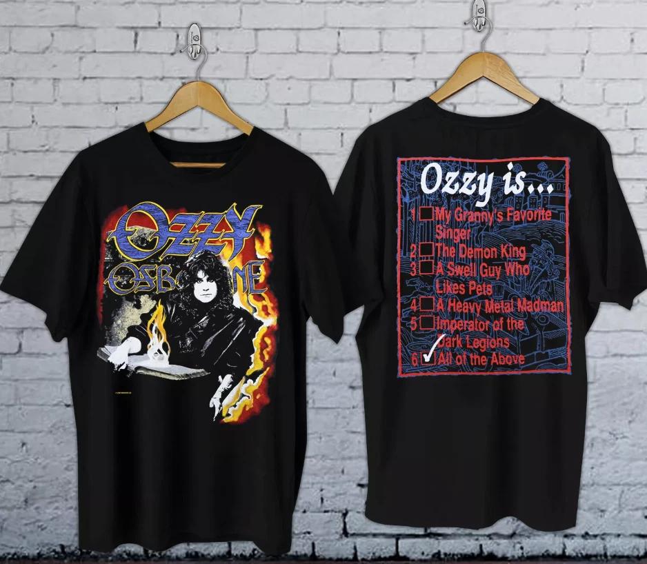 Футболка с контрольным списком Оззи Осборна 1988 года "No Rest For The Wicked"