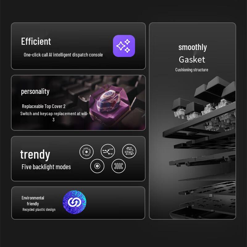 Logitech Lingyan K848 Wired Mechanical Keyboard