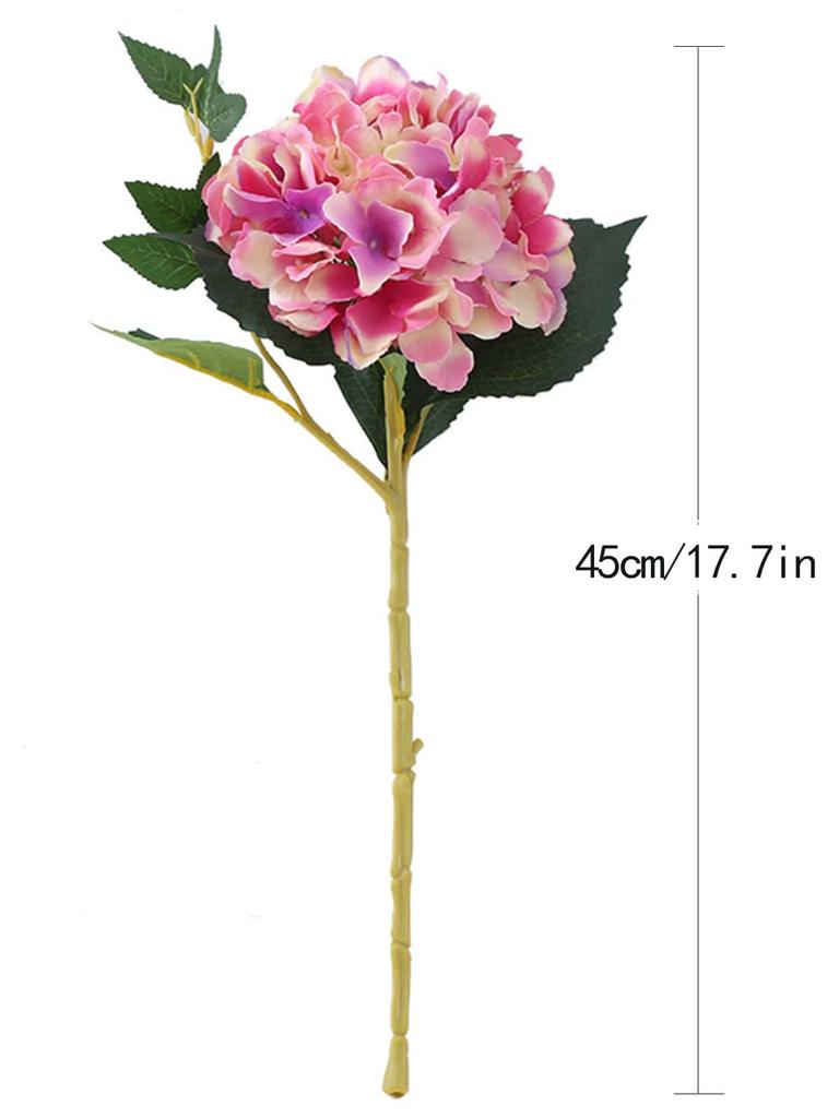 4 шт. искусственных цветов гортензии искусственные цветы гортензии искусственные гортензии со стеблями искусственные шелковые гортензии цветы со стеблями для домашнего декора