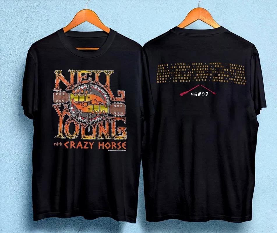 Винтажная футболка мирового турне Нила Янга и Crazy Horse 1996 года