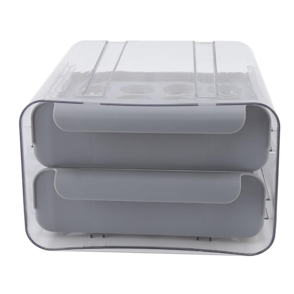 Double Layer Egg Storage Box PP/PE Egg Holder Carton Durable Fridge Egg Drawer Fridge Organization