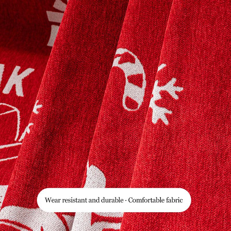 Рождественский красный цельный плед для дивана, праздничный декор для дома, гостиной, чехлы для диванов, одеяла, новогодняя ткань