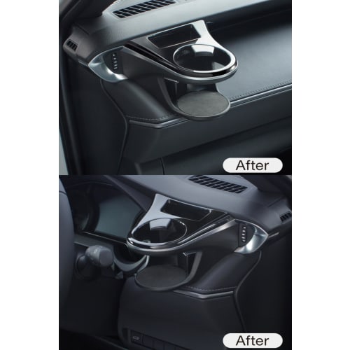 Tsuchiya Yac Drink Holder for Driver Seat SY-HR11 Passenger Seat SY-HR12 Toyota 80 Series Harrier Exclusive Air Conditioner Car Model Exclusive Black
