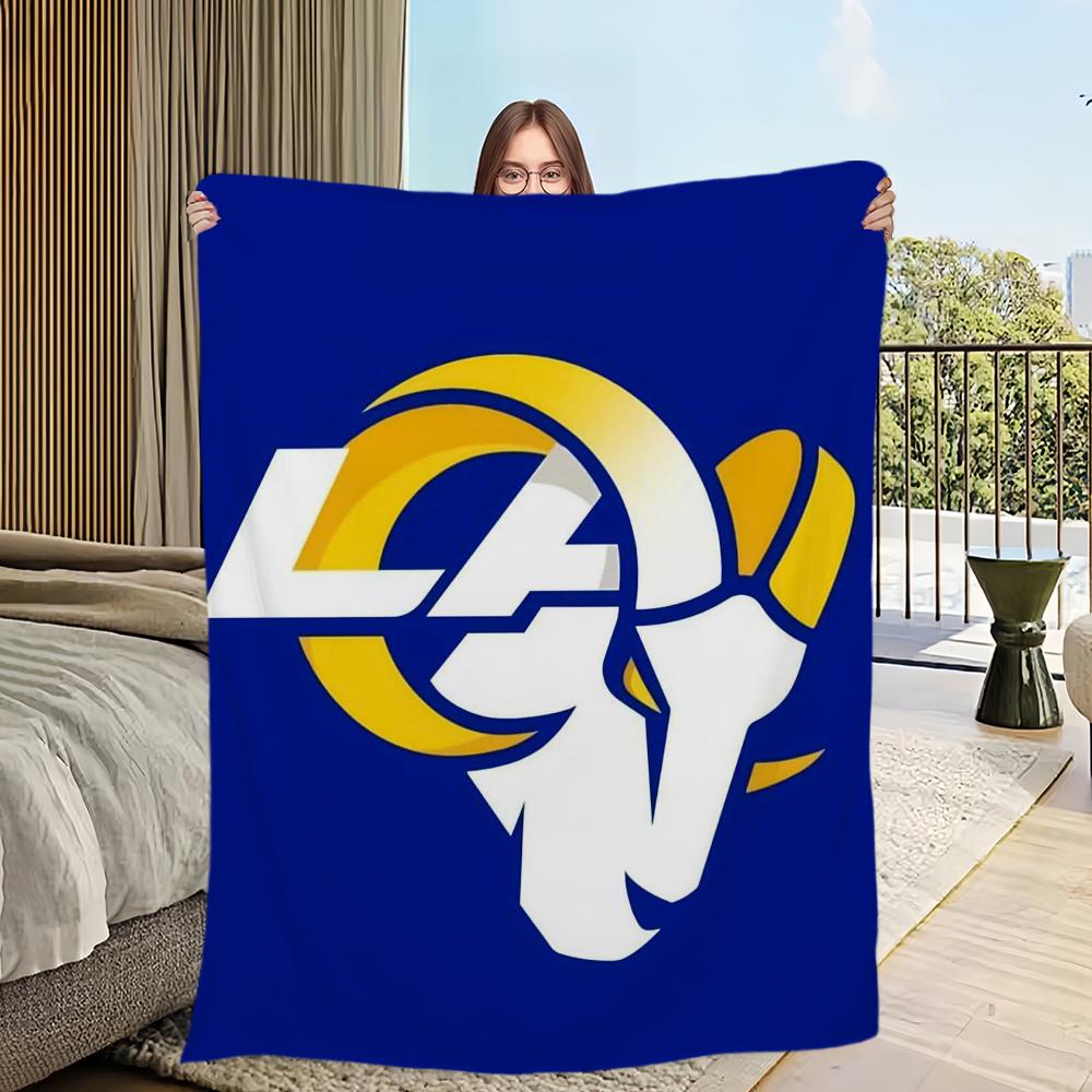 L-Los A-Angeles R-RamsS Skicomfort Warm Soft Home Kids Lunch Blanket Suitable For Living Room Office Daily Travel Gifts