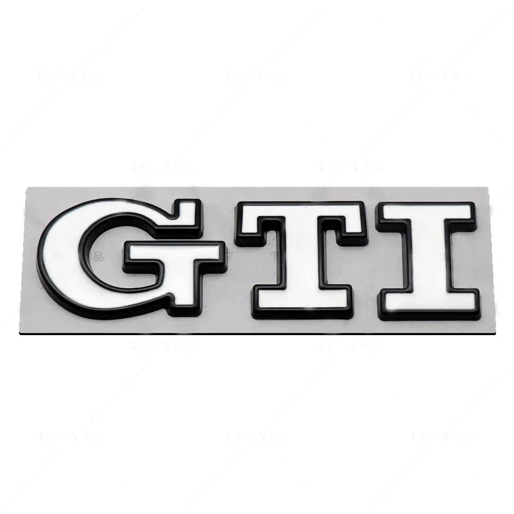 YKPSC1 Metal GTI Logo Car Rear Trunk Emblem Stickers Decals for Volkswagen VW Golf 5 6 7 Polo Jetta Tiguan Passat B5 GTD GTE MK8 Touran