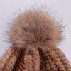 SOMALER Real Mink Fur Hat Female High Quality Thick Warm Winter Hats For Women Fashion Luxury Fur Pompom Beanies