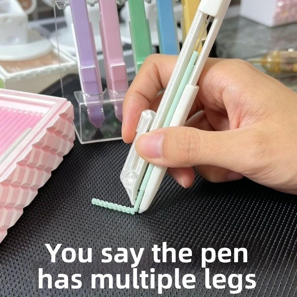 2in1 Press-Type Fuse Bead Pen Handheld Automatic Bead Dispenser Collage Bead Tool Handmade Craft