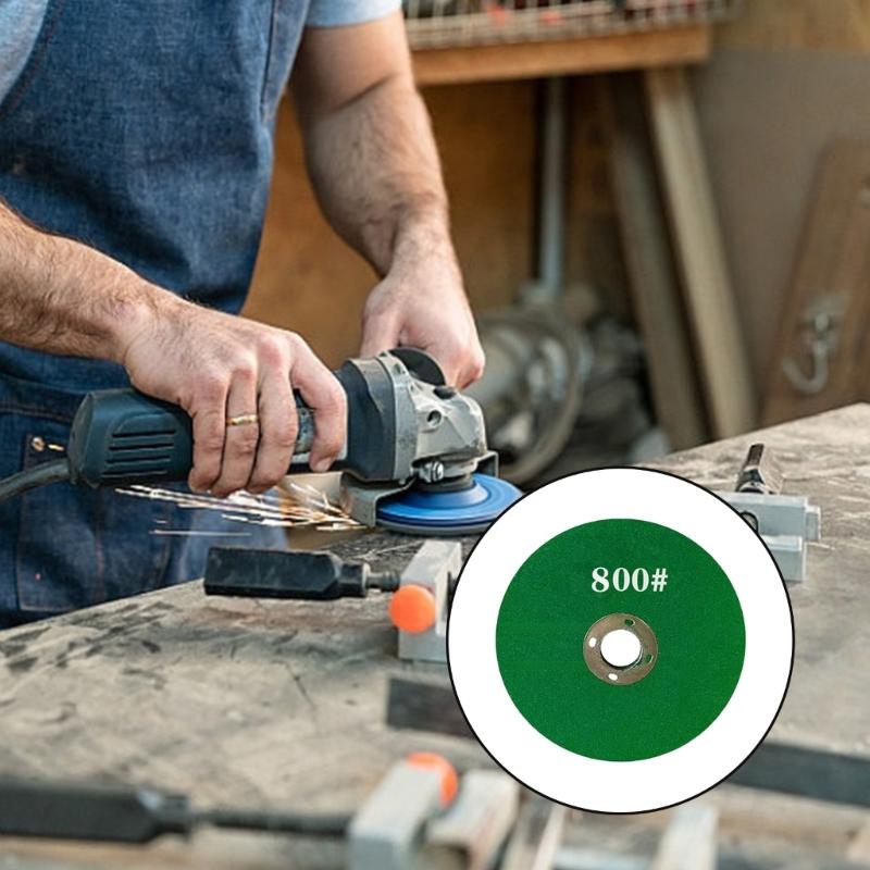 Professional Polishing Pad for Granite Marble Stone 6mm Thick Heat Resistant Grinding Wheel for 100 Angle Grinders