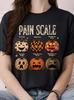 Halloween Nurse Pain Scale Png Boho Floral Pumpkin Funny Nurse Halloween Design Medical Humor Graphic Unisex And Unisex T Shirt