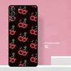 Cherry Pattern Phone Case For Samsung Galaxy S24 S26 Ultra S20 S21 S22 S23 S25 Plus S10 S25 FE Cover Coque