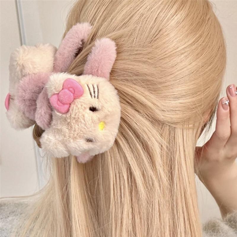 Плюшевая акула клипса аниме фигурка Y2K сладкая девочка аксессуары для волос мультфильм кавайный ретро заколка для волос подарок девушке