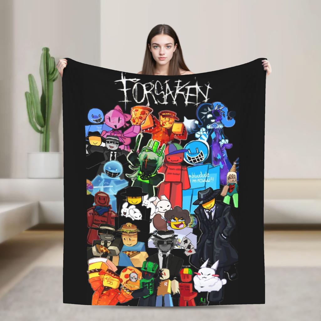 Forsaken Character Flannel Blanket Winter Warm Soft Throw Blanket for Children Home Decor Print Bedspread Sofa Bed Cover