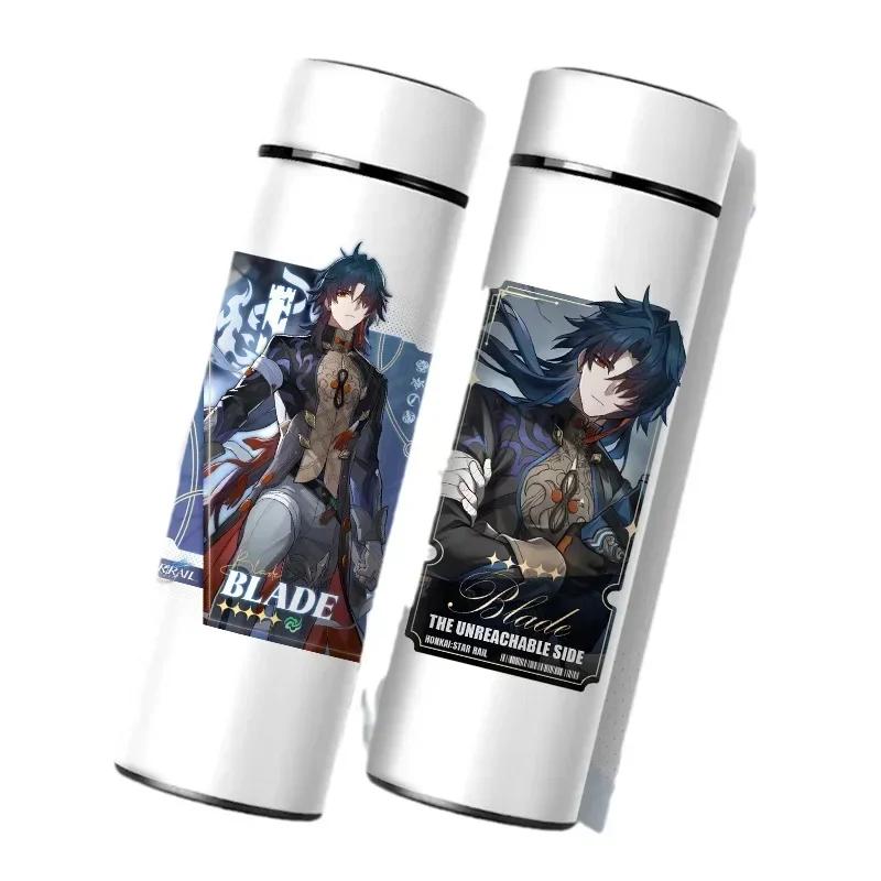 Honkai Star Rail Изолированные бутылки Отображение температуры Вакуумная кружка Honkai Impact 3 Термос из нержавеющей стали Кофейная кружка Аниме подарки