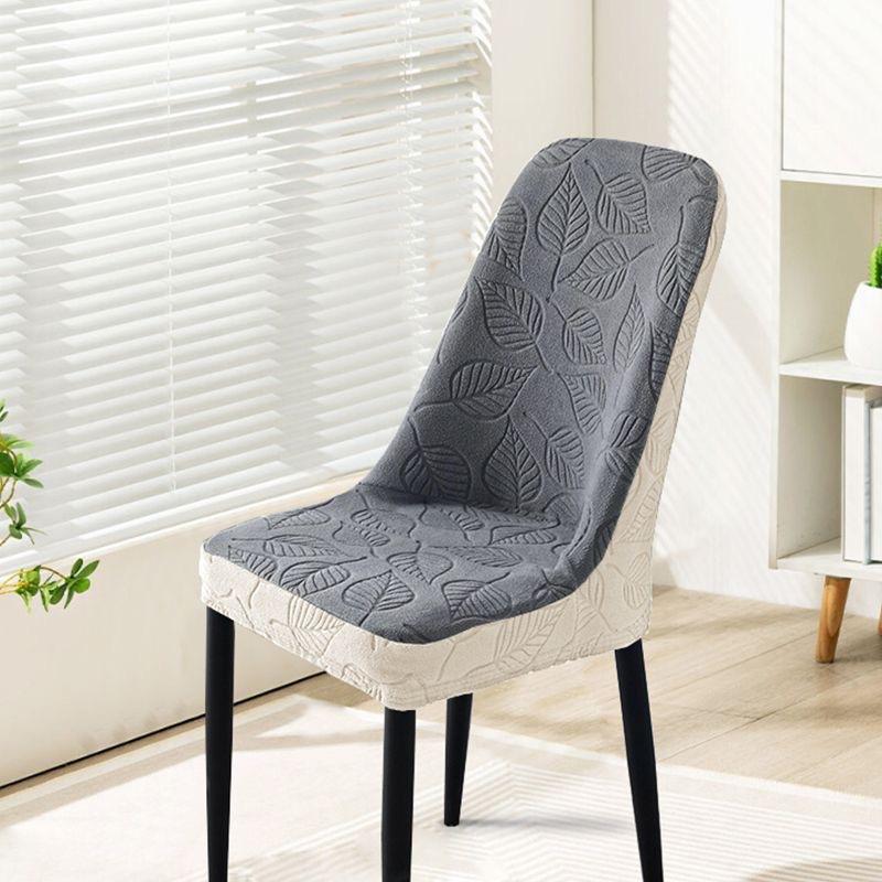 Jacquard Curved Home Elastic Thickened Stool Backrest Cat-Scratch Resistant Universal Dining Chair