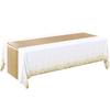 1 Set Table Cover Silky Smooth Printing Wrinkle Free Unfading Table Decoration Waterproof Tablecloth And Satin Table Runner Set Home Use