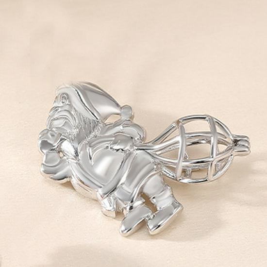 Женское ожерелье-аромакулон 'Волшебная шкатулка' из серебра 925 пробы - Рождественский подарок, полый кулон