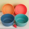 Wheat Straw Salad Bowl 15Cm Vertical Grain Large Round Bowl Creative Household Rice Bowl Soup Bowl Plastic Bowl