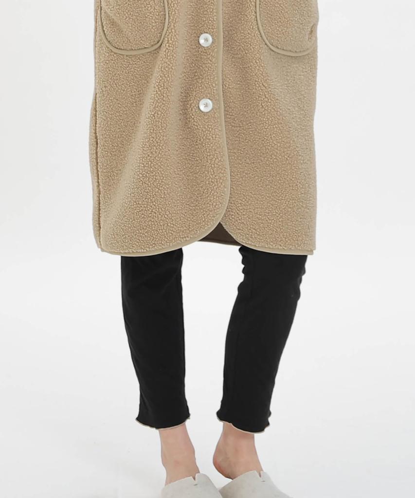 Джемпер из флиса пудель Narue, свободный размер, женская юбка, бежевый,