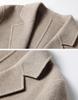 Ikalook Men'S Handmade Double-Breasted Wool Overcoat Aco117