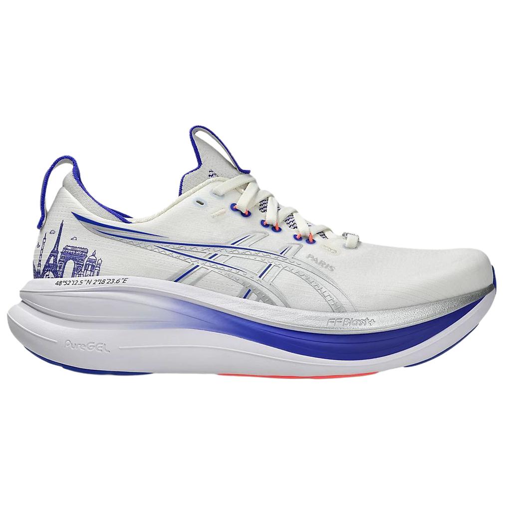 Asics Кроссовки для бега Gel-Nimbus 28 Удобные Унисекс Белый Синий 1013A208-100