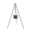 Aluminum Alloy Outdoor Bonfire Stand Tripod 3 Sections Camping Supplies Portable Hanging Pot Picnic Barbecue Bracket